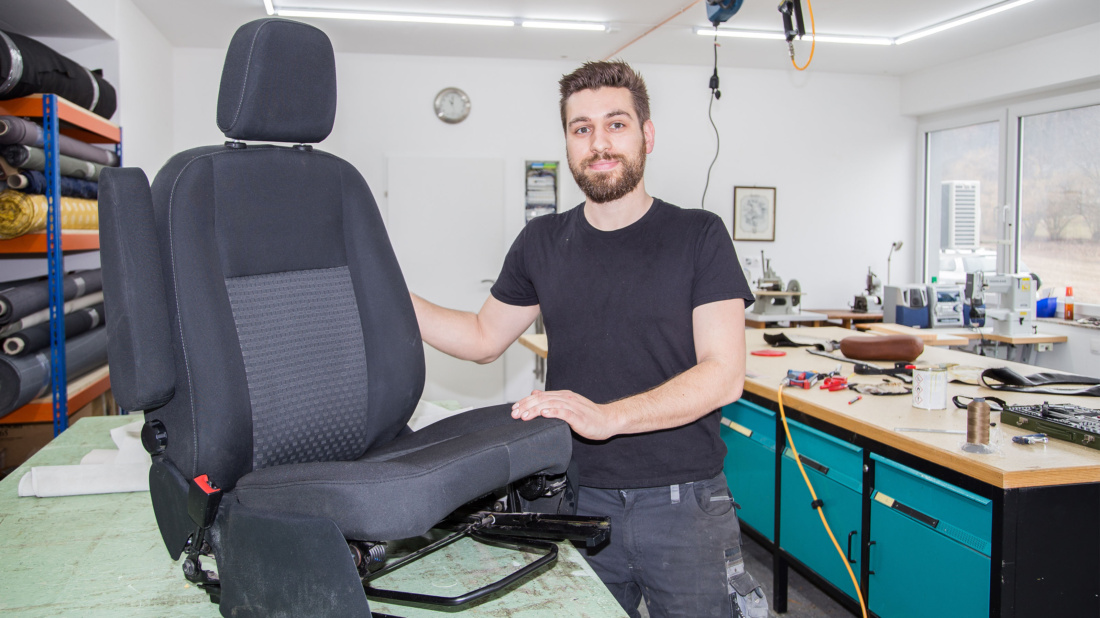 Sebastian Juritsch bei der Arbeit.