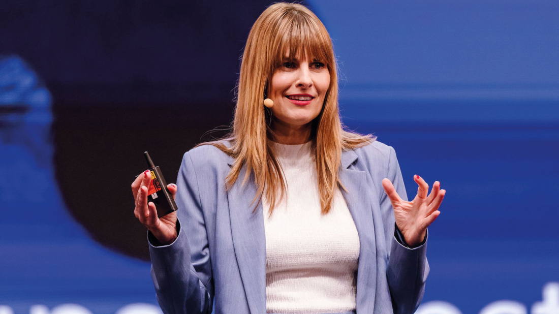 Marisa Mühlböck sprach beim Unternehmerinnenkongress über das unternehmerische Glück.