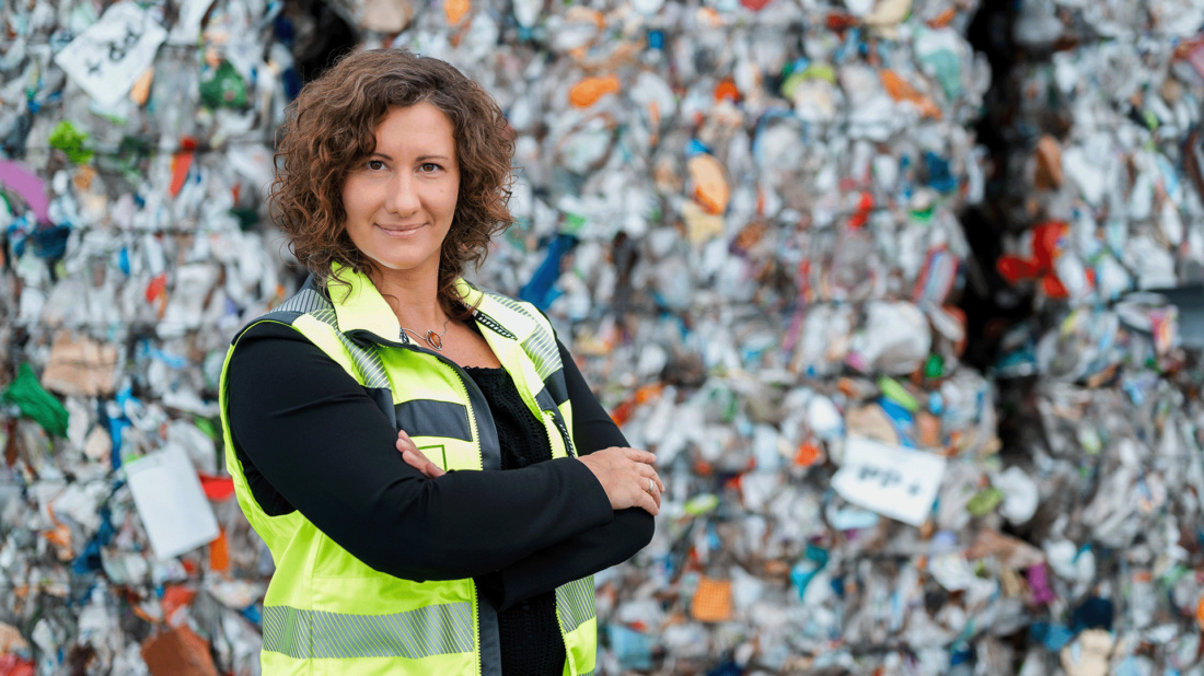 Monika Töffele führt das Kunststoff-Recyclingunternehmen 
PreZero in Haimburg bei Völkermarkt.